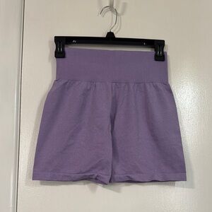 NVGTN Purple High Waist Athletic Shorts